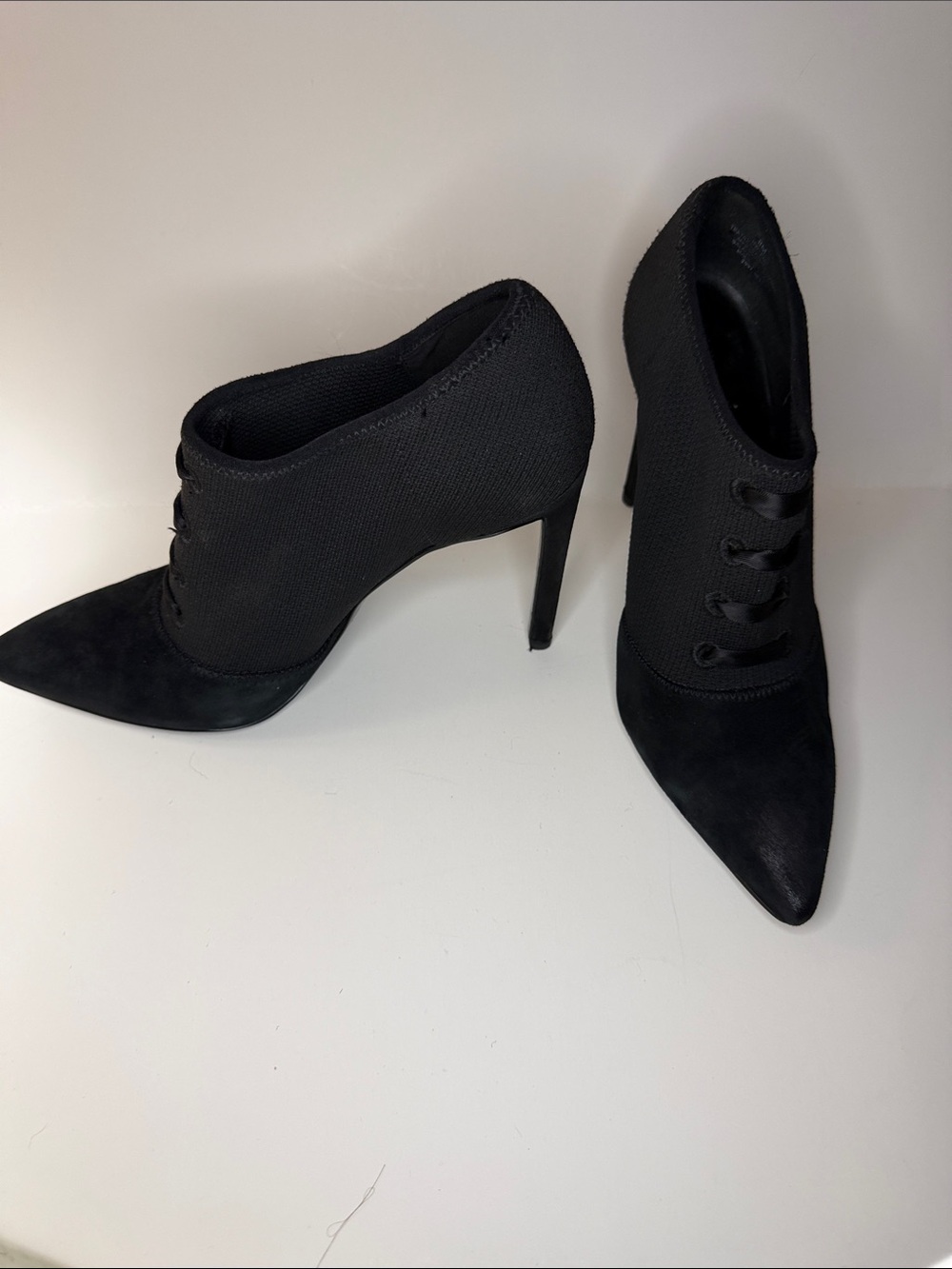 Nine West Women's Black Pointed-Toe Stiletto Booties
